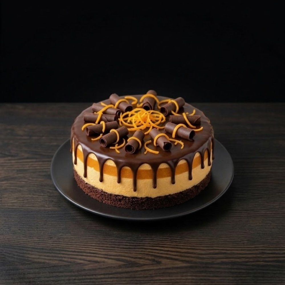 Tarta de Chocolate y Naranja